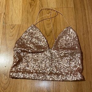Sequin Halter